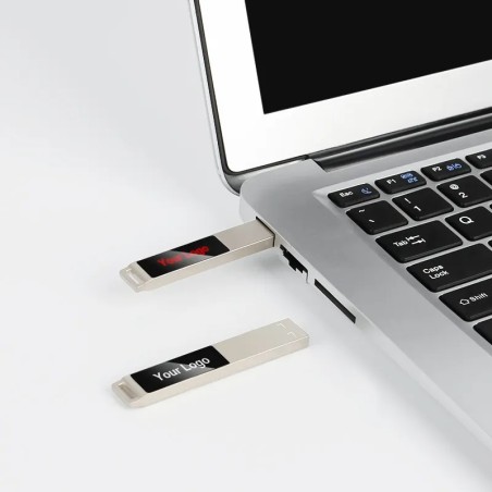Exquisite Thumb Stick LED Logo USB Flash Drive