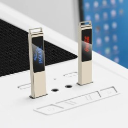High quality compact thumb stick LED logo USB flash drive