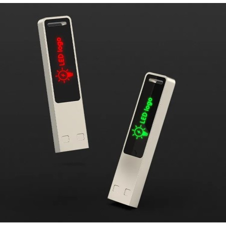 High quality compact thumb stick LED logo USB flash drive