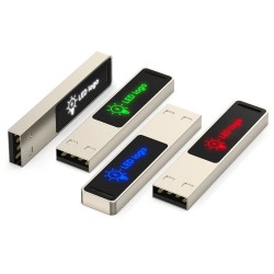 High quality compact thumb stick LED logo USB flash drive