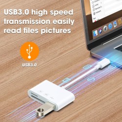 Lightn-ing Male to USB Female Adapter OTG Charger Cable