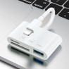 4 IN 1 Card Reader Converter For Lighting To USB For IPhone IPads